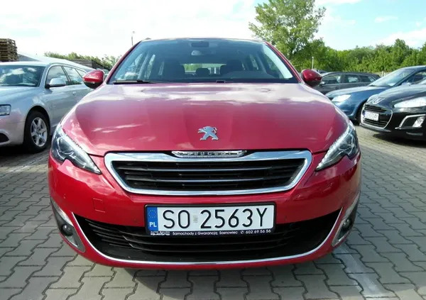 śląskie Peugeot 308 cena 34900 przebieg: 153000, rok produkcji 2015 z Sosnowiec